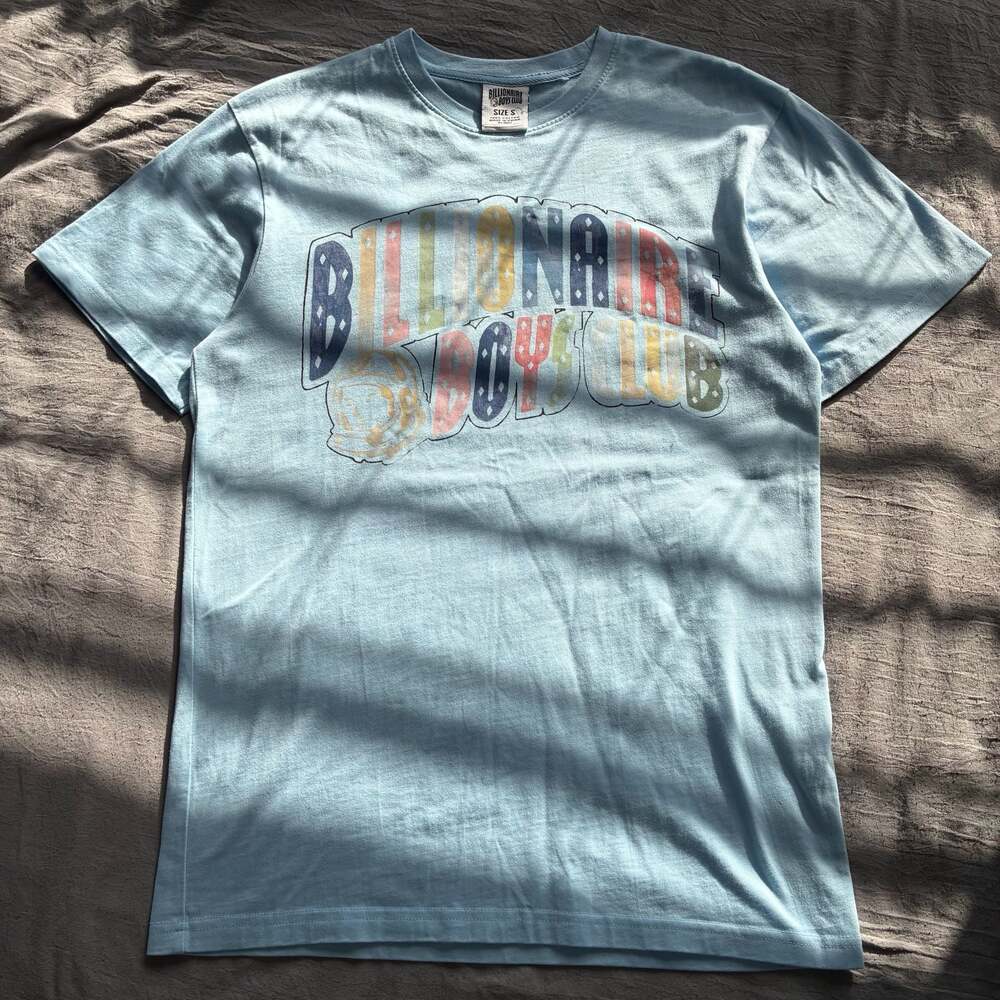 Billionaire Boys Club Spellout Baby Blue Graphic Tee Small